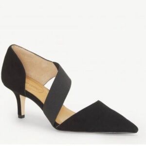 Corso Como Denise Black Leather Heels Size 8.5